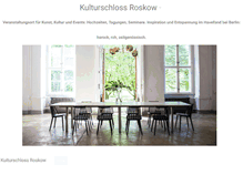 Tablet Screenshot of kulturschloss-roskow.de
